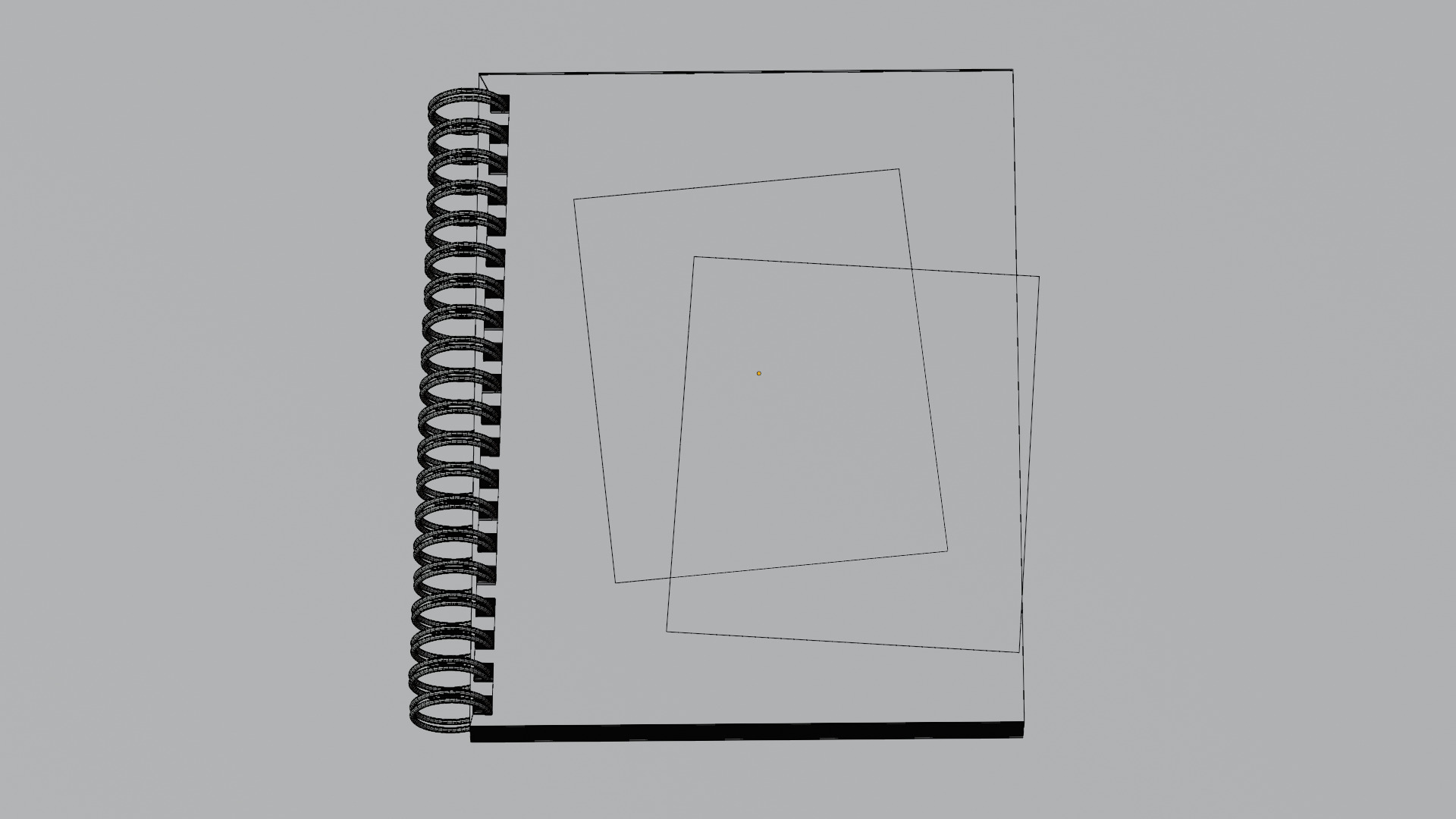 Book with card 3D model_5