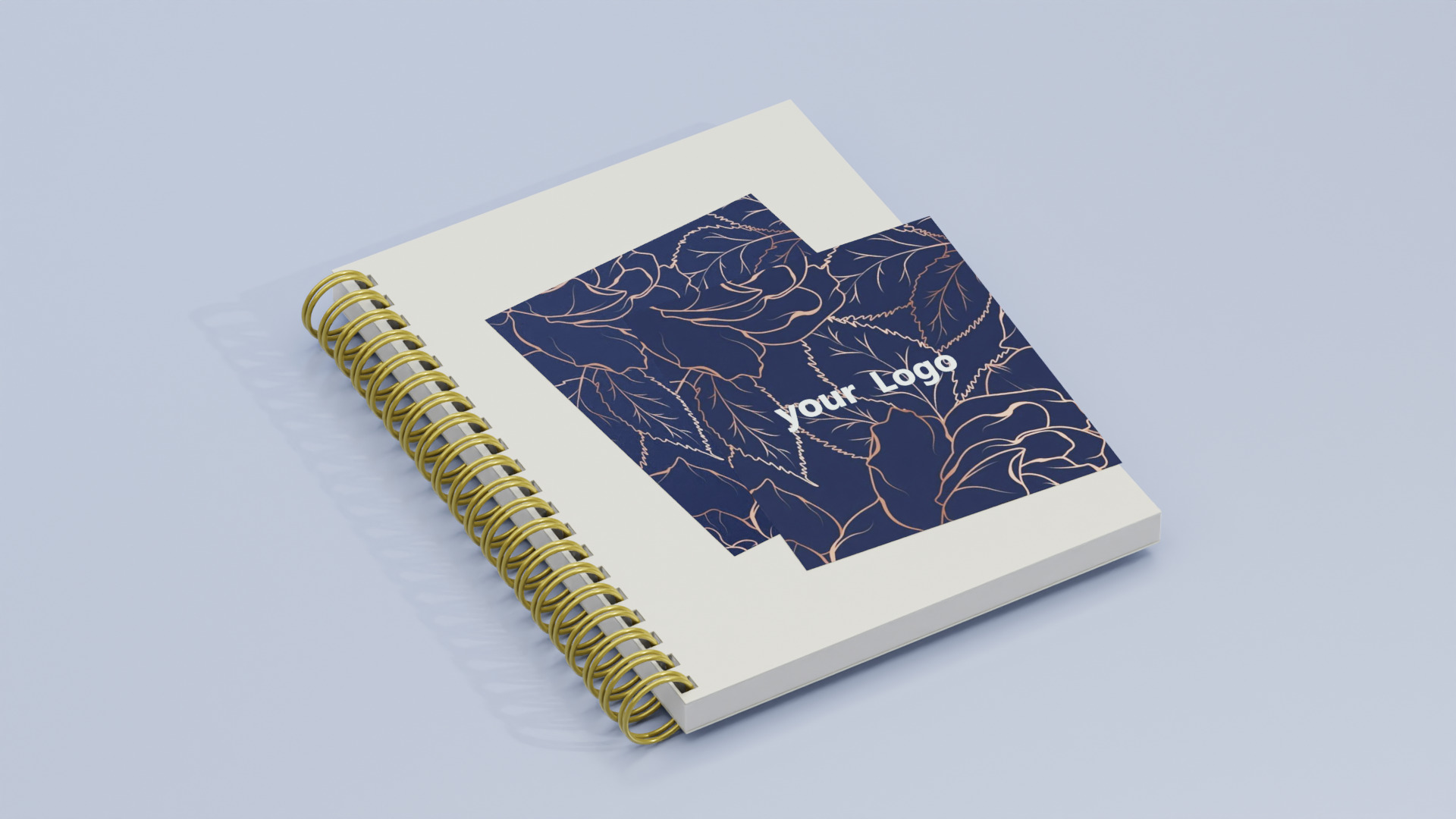 Book with card 3D model_2