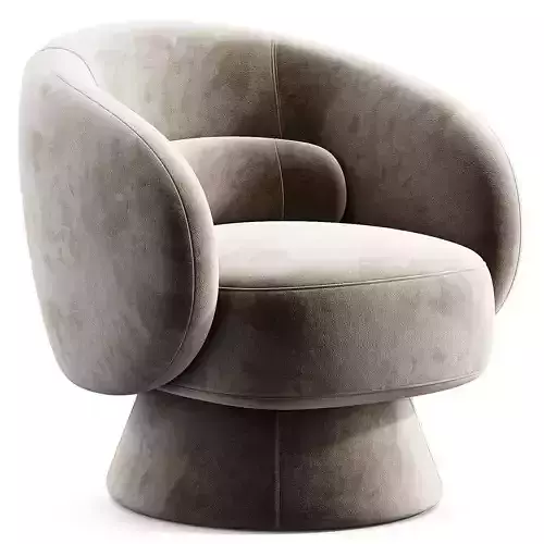 Saboor Upholstered Swivel Barrel Chair
