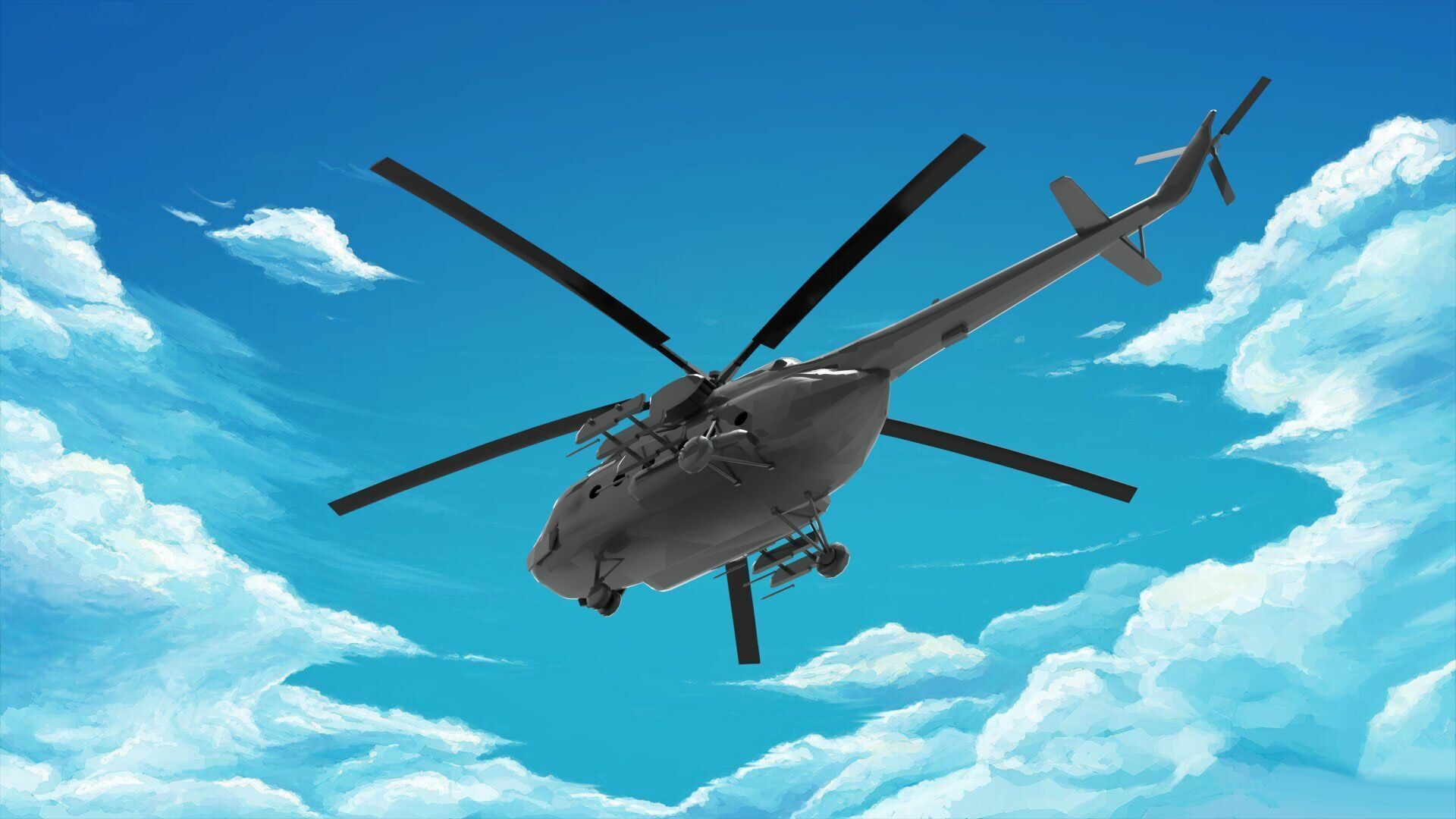 Mil Mi-8 Helicopter 3D model_2