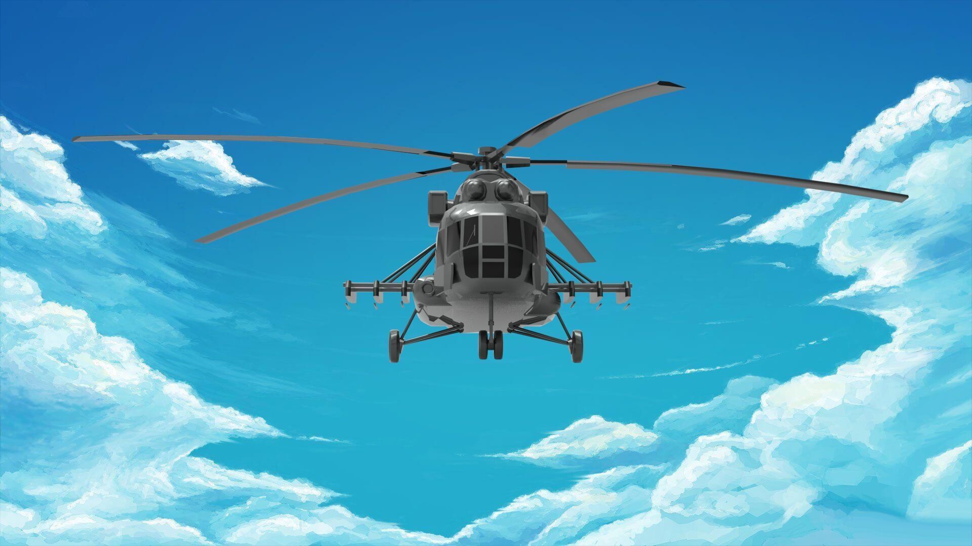 Mil Mi-8 Helicopter 3D model_1