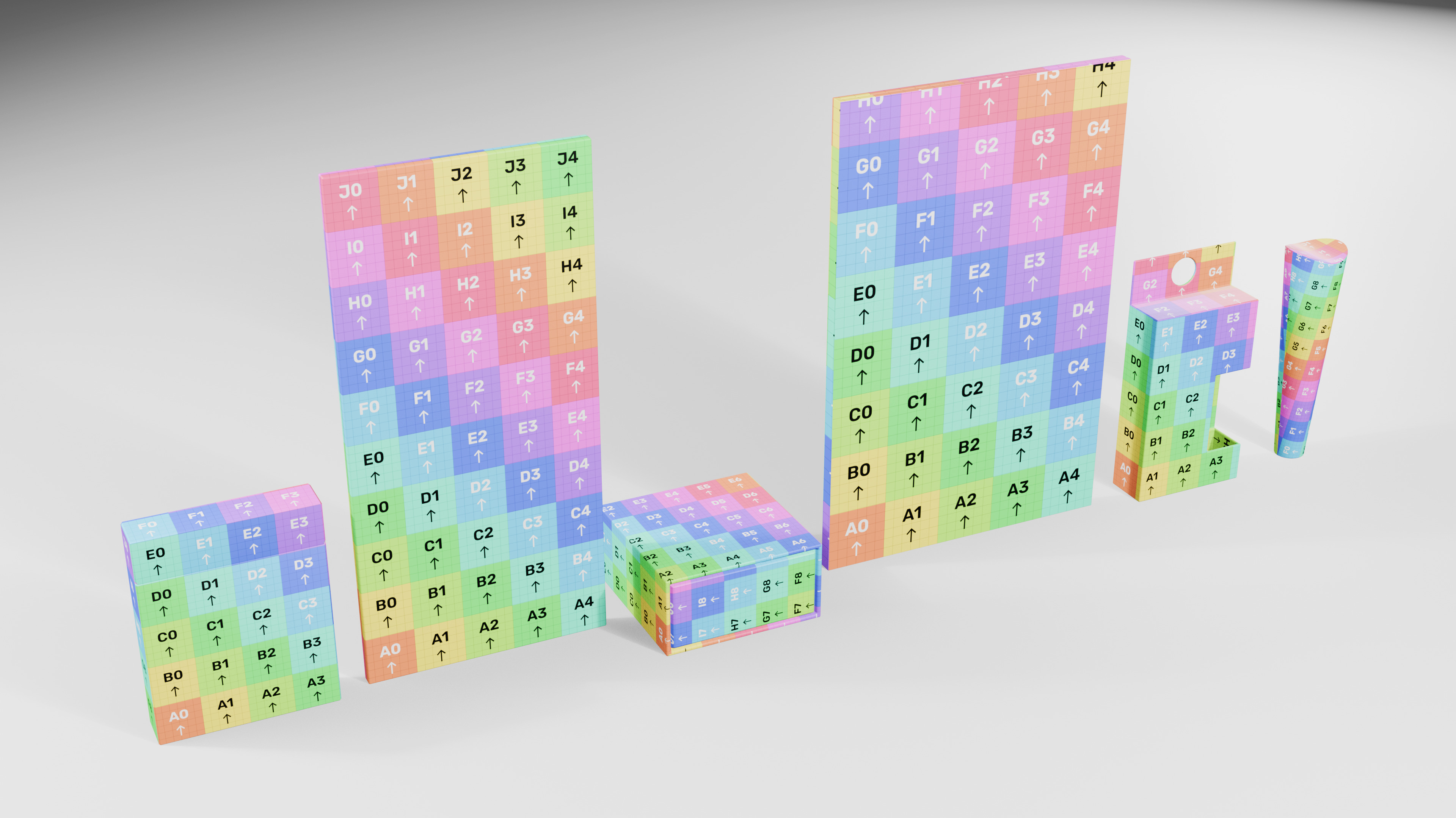 Various Weed Box Collection Low-poly 3D model_4