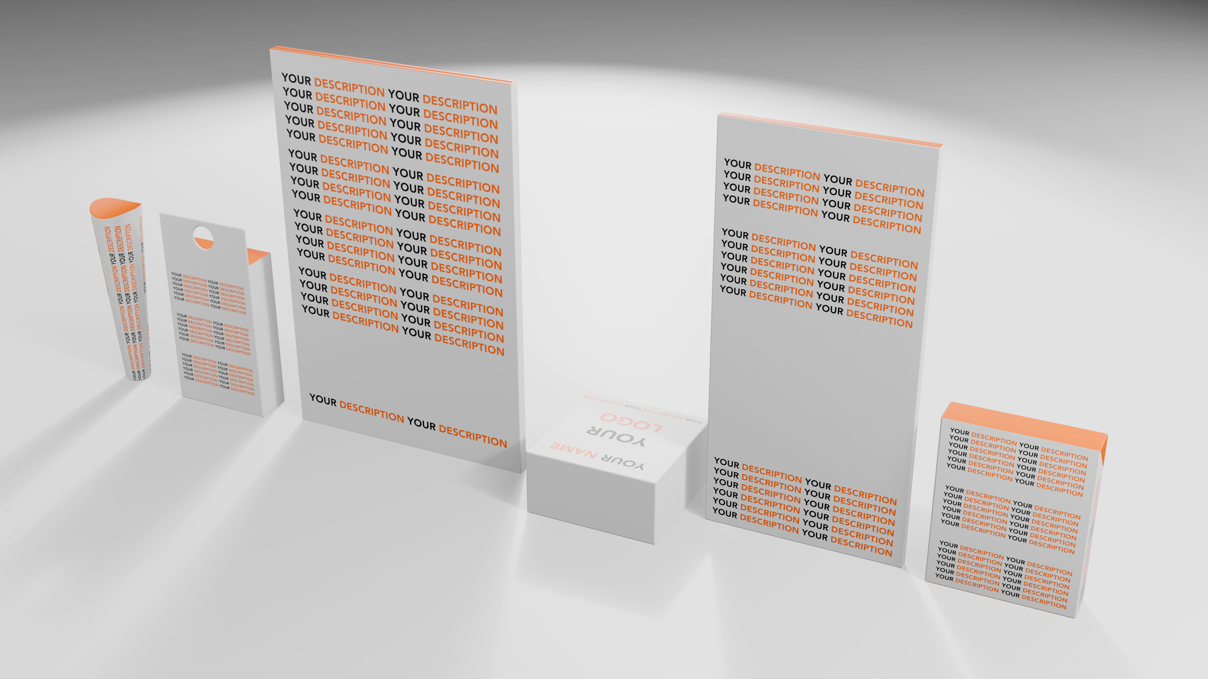 Various Weed Box Collection Low-poly 3D model_1