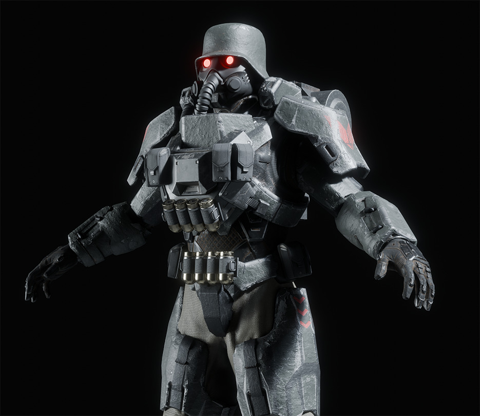 Armored juggernaut Soldier 3D model_3