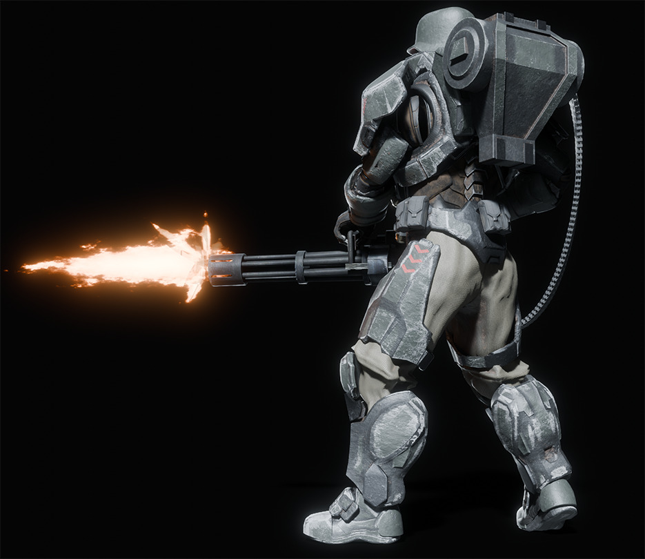 Armored juggernaut Soldier 3D model_16