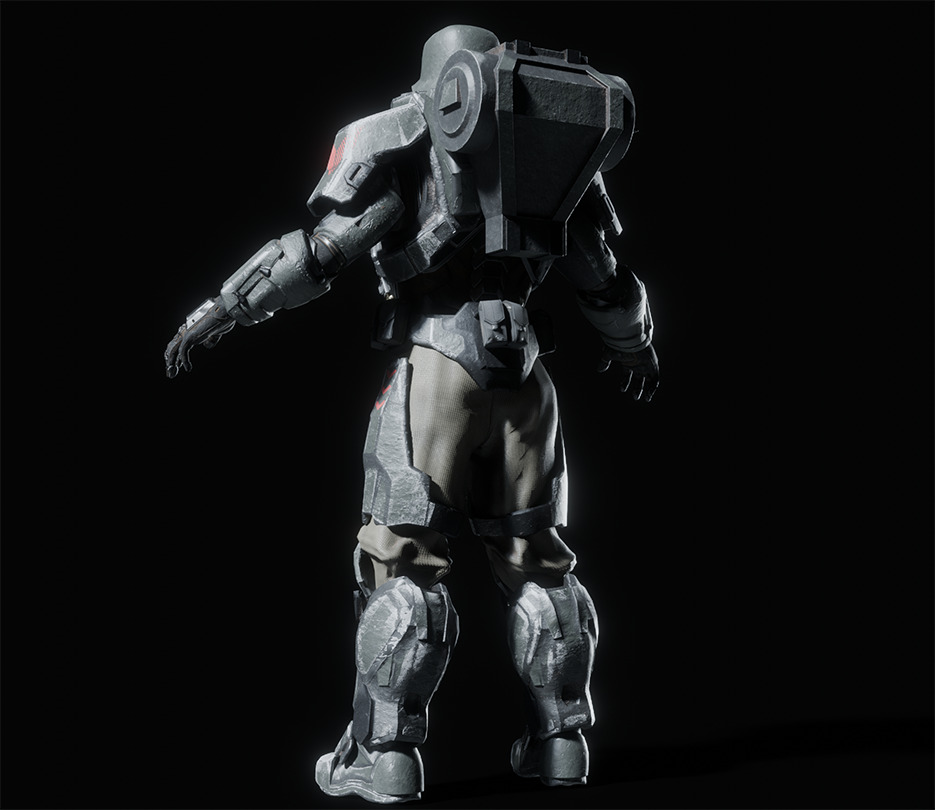 Armored juggernaut Soldier 3D model_9
