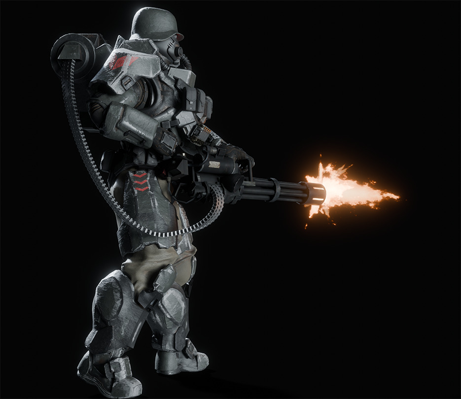 Armored juggernaut Soldier 3D model_15