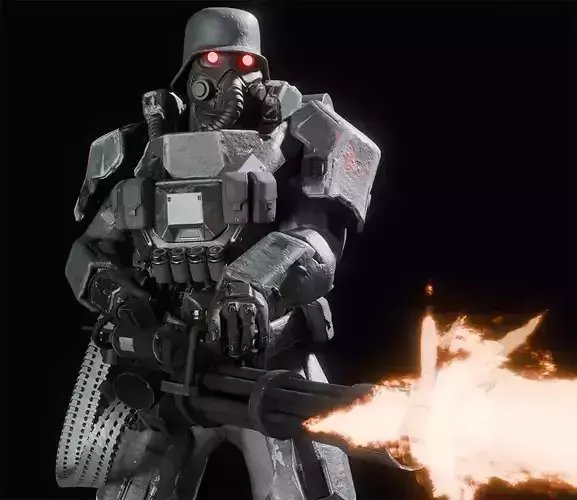 Armored juggernaut Soldier 3D model