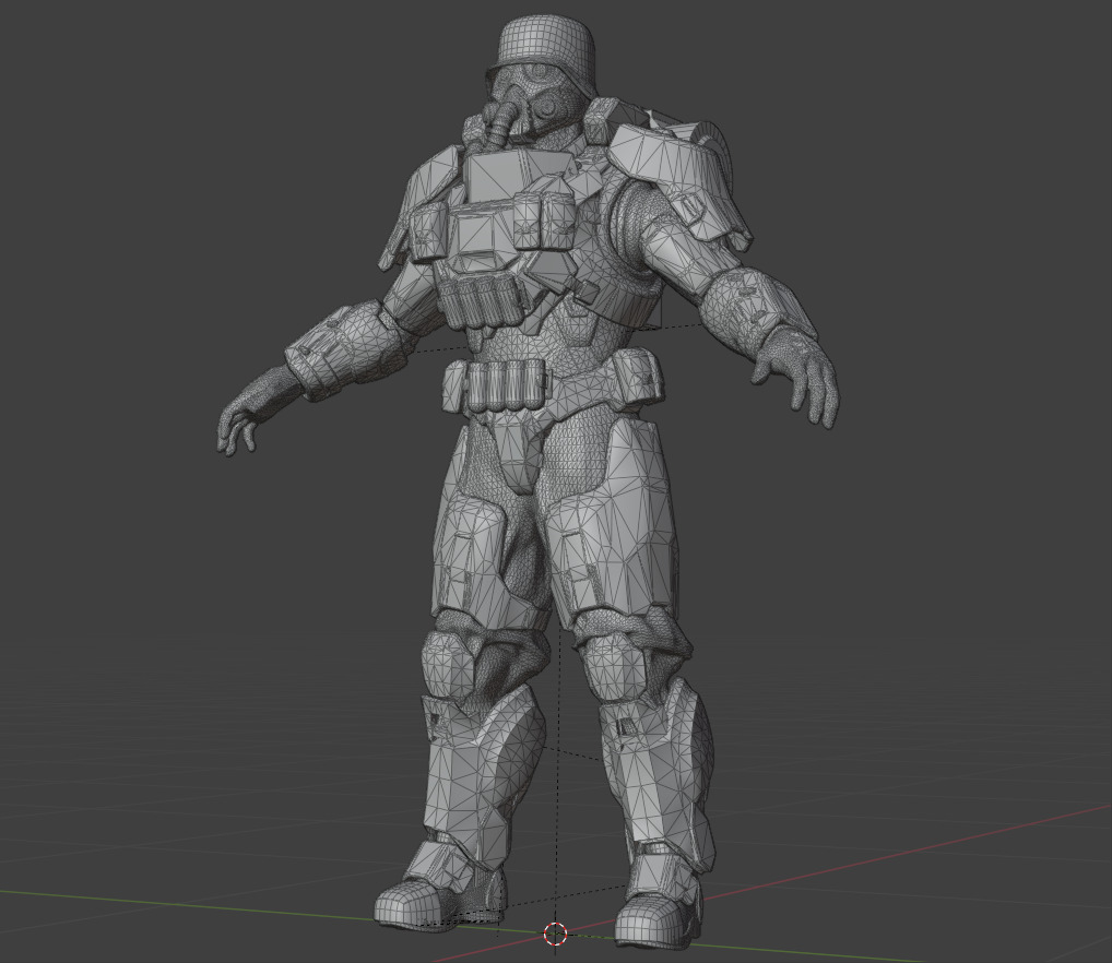 Armored juggernaut Soldier 3D model_25