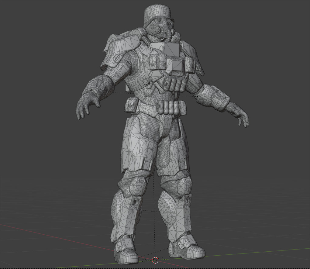 Armored juggernaut Soldier 3D model_23