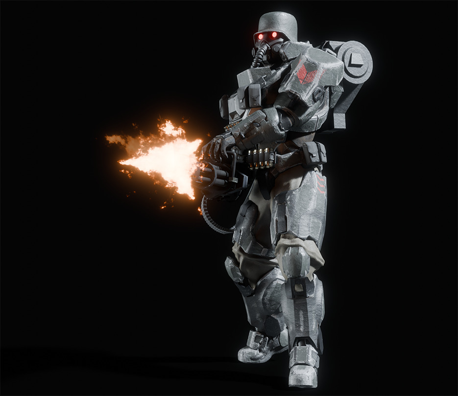 Armored juggernaut Soldier 3D model_12