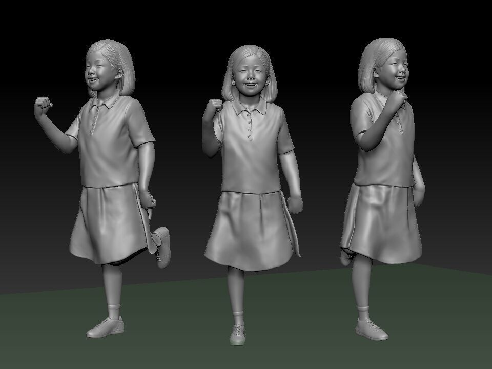 a korean girl 3D print model_6