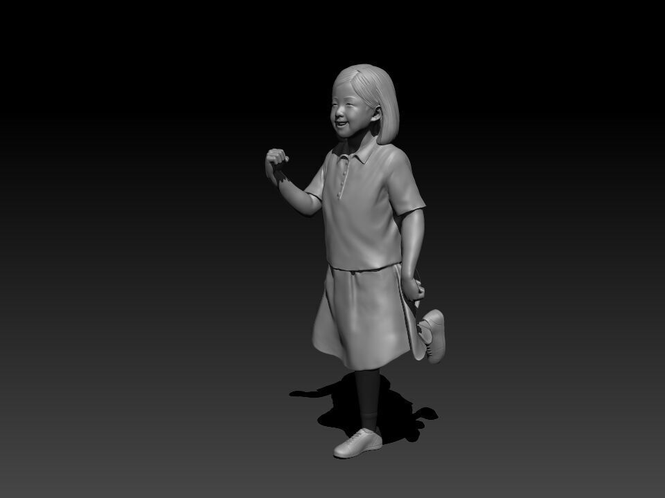 a korean girl 3D print model_4
