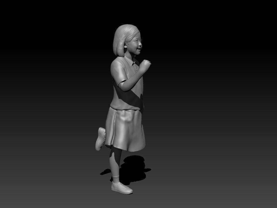 a korean girl 3D print model_3