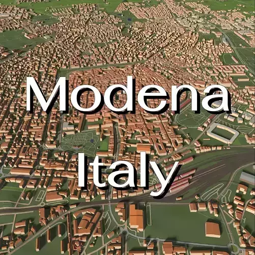 Modena Italy - city and urban 3D model