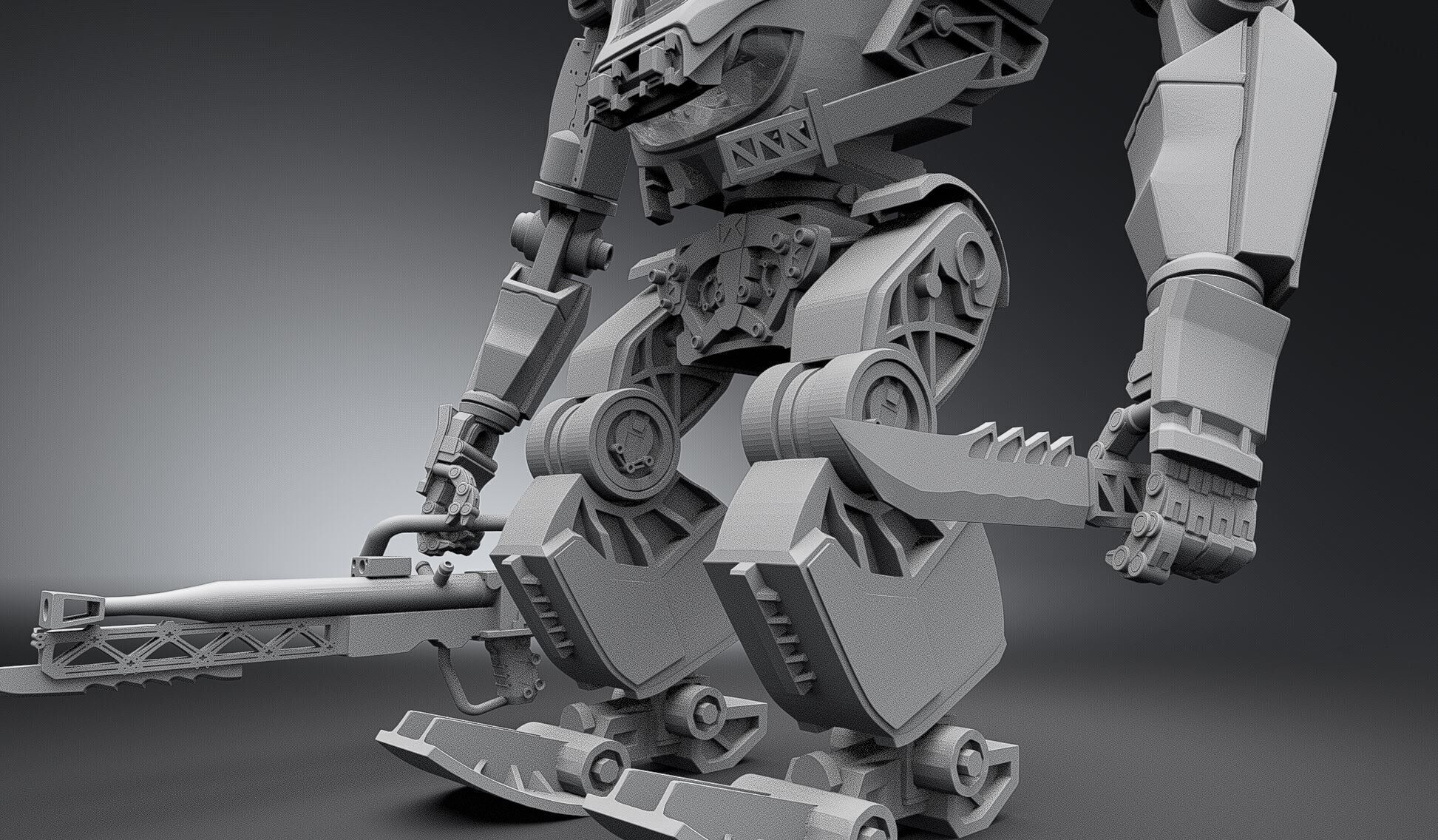 AMP suit scale model  3D print model_6