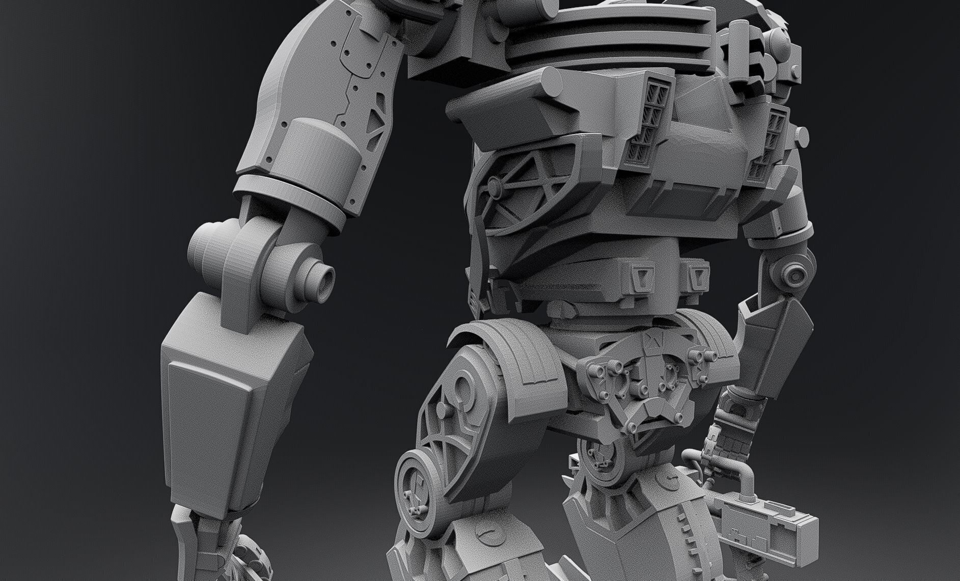 AMP suit scale model  3D print model_7