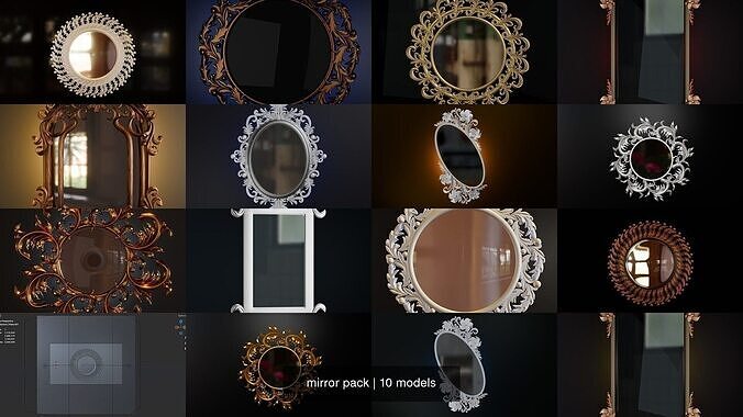 mirror pack 3D Model Collection