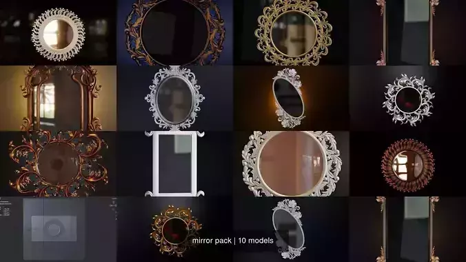 mirror pack 3D Model Collection