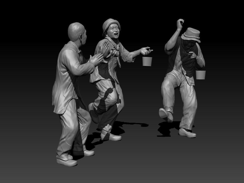  Dancing and Begging 3D print model_4
