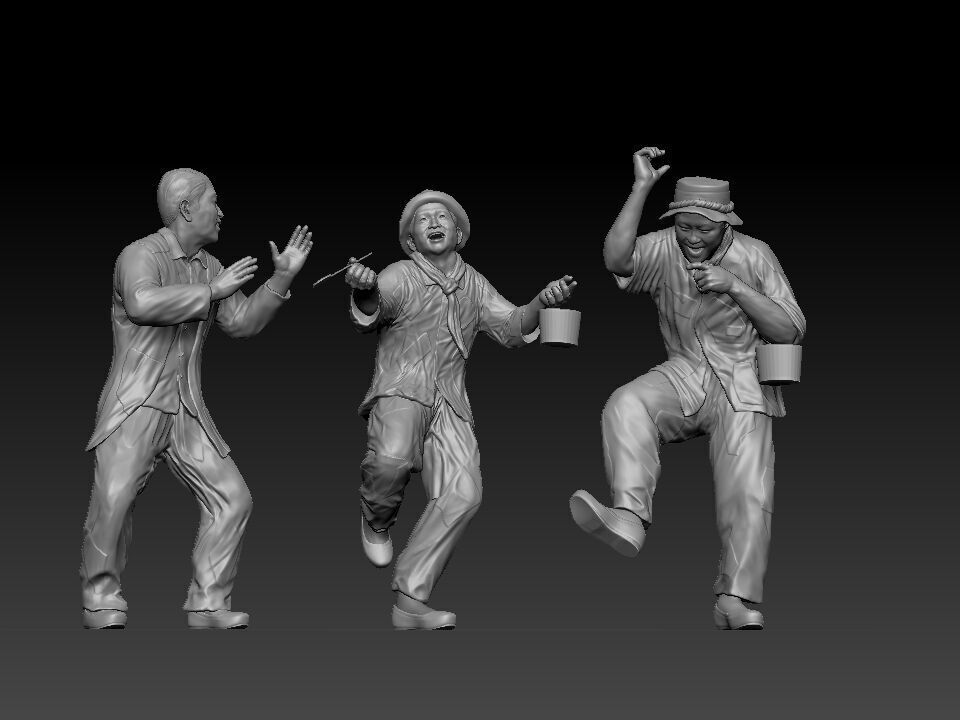  Dancing and Begging 3D print model_5