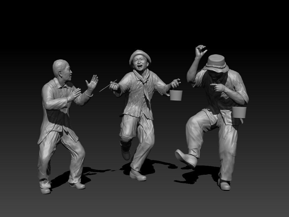  Dancing and Begging 3D print model_2