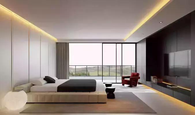Bedroom interior scenes