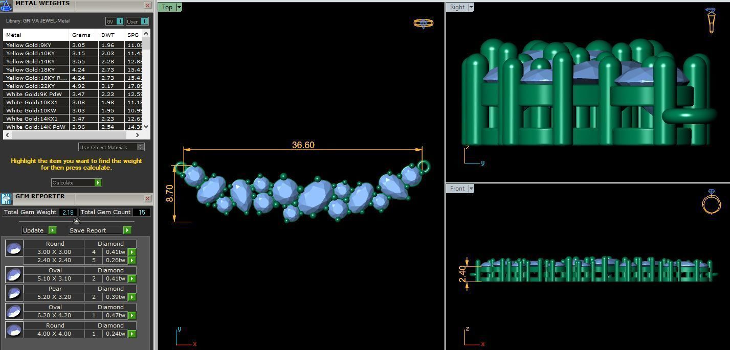 Gems Stone Pendent 3d Model and Render 8 3D print model_3