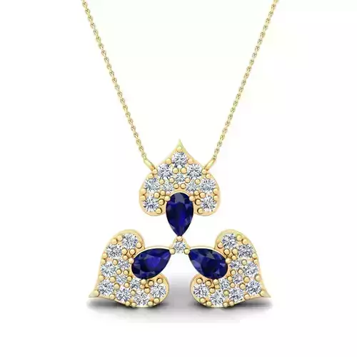 Gems Stone Pendent 3d Model and Render 9 3D print model