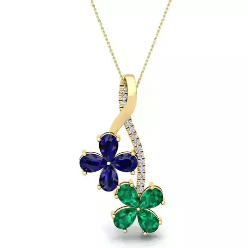 Gems Stone Pendent 3d Model and Render 10 3D print model