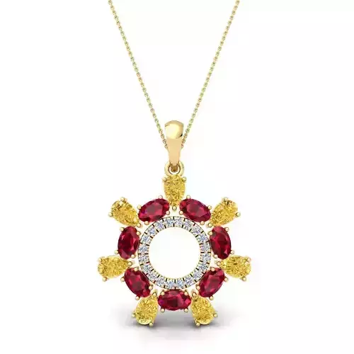 Gems Stone Pendent 3d Model and Render 11 3D print model