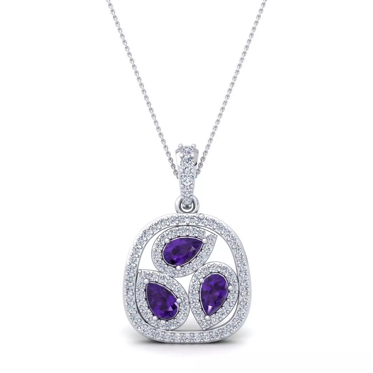 Gem Stone Pendent 3d Model and Render 6 3D print model_0