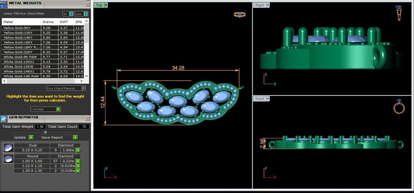 Gems Stone Pendent 3d Model and Render 2 3D print model_3