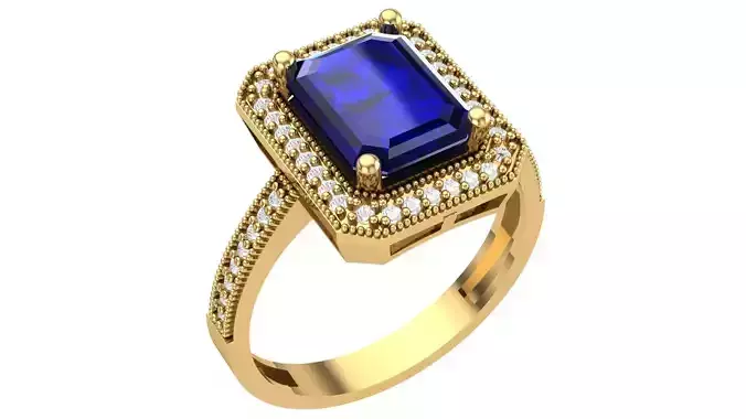 Engagement Ring Model No1 3D print model