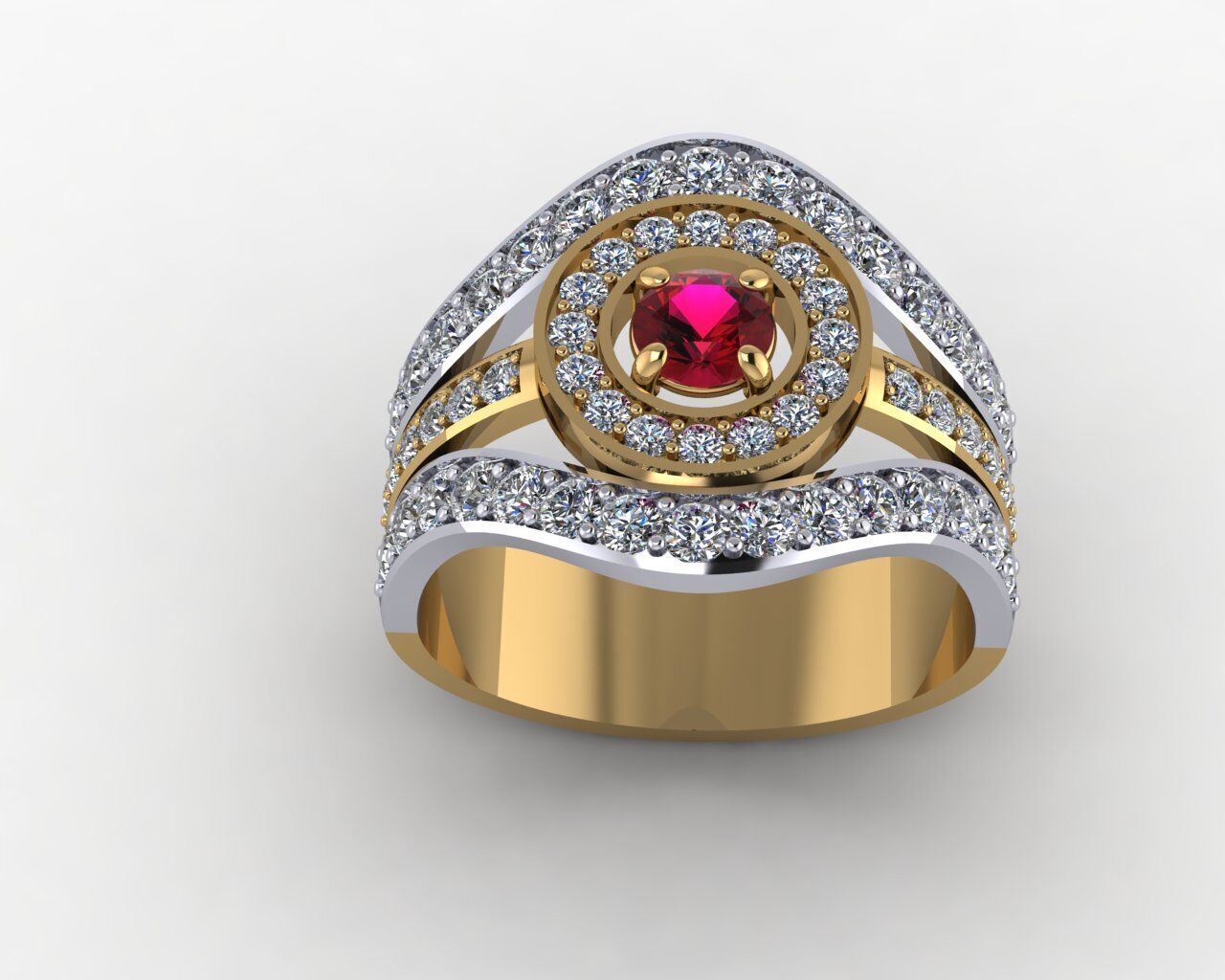 Women Ring 3D print model_1
