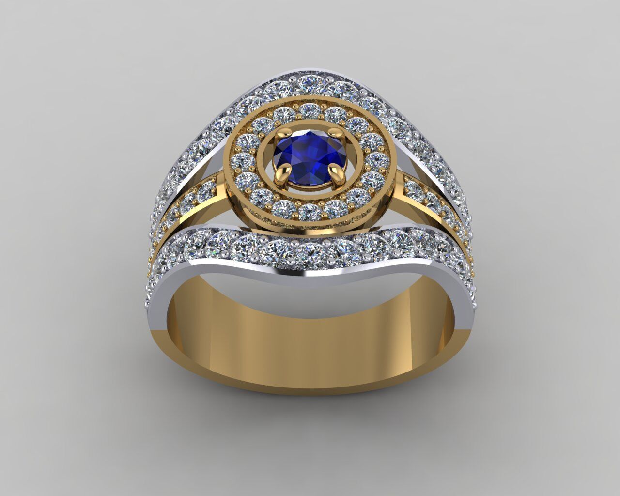 Women Ring 3D print model_17