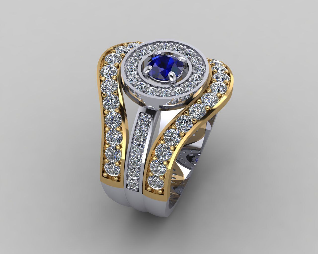 Women Ring 3D print model_13