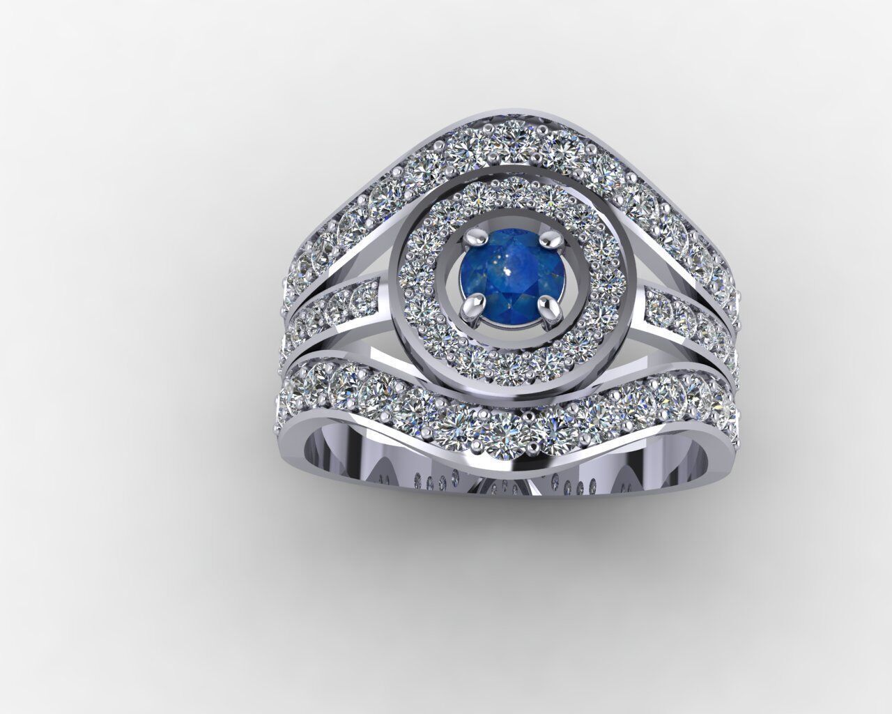 Women Ring 3D print model_11