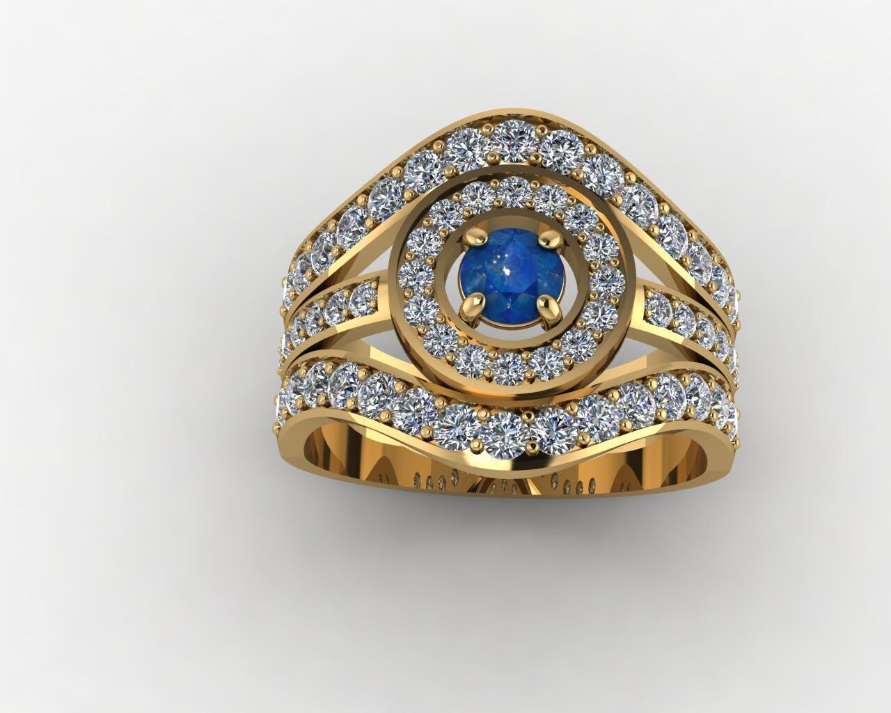 Women Ring 3D print model_12