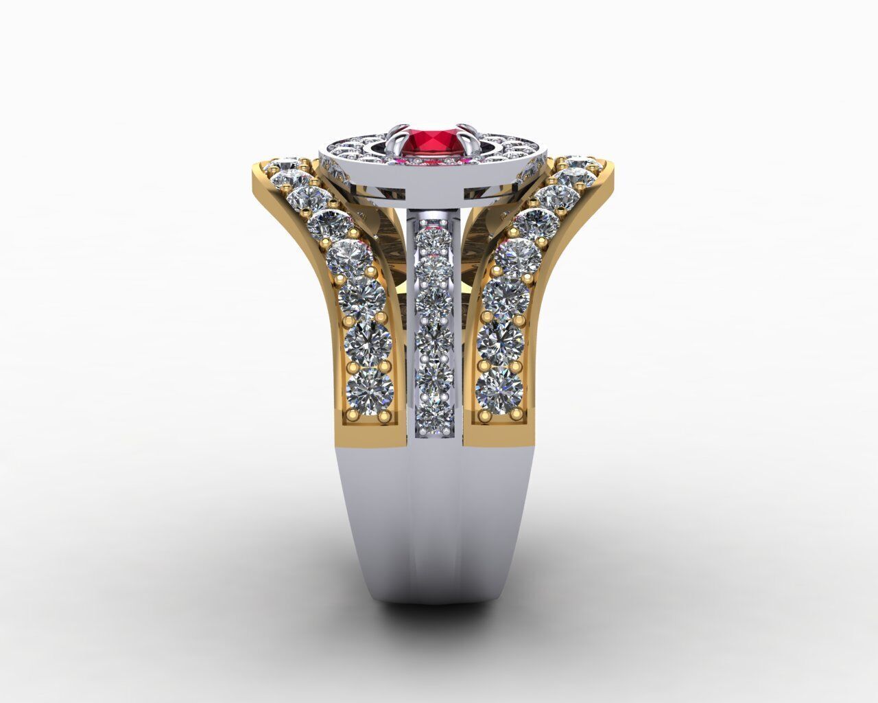 Women Ring 3D print model_5