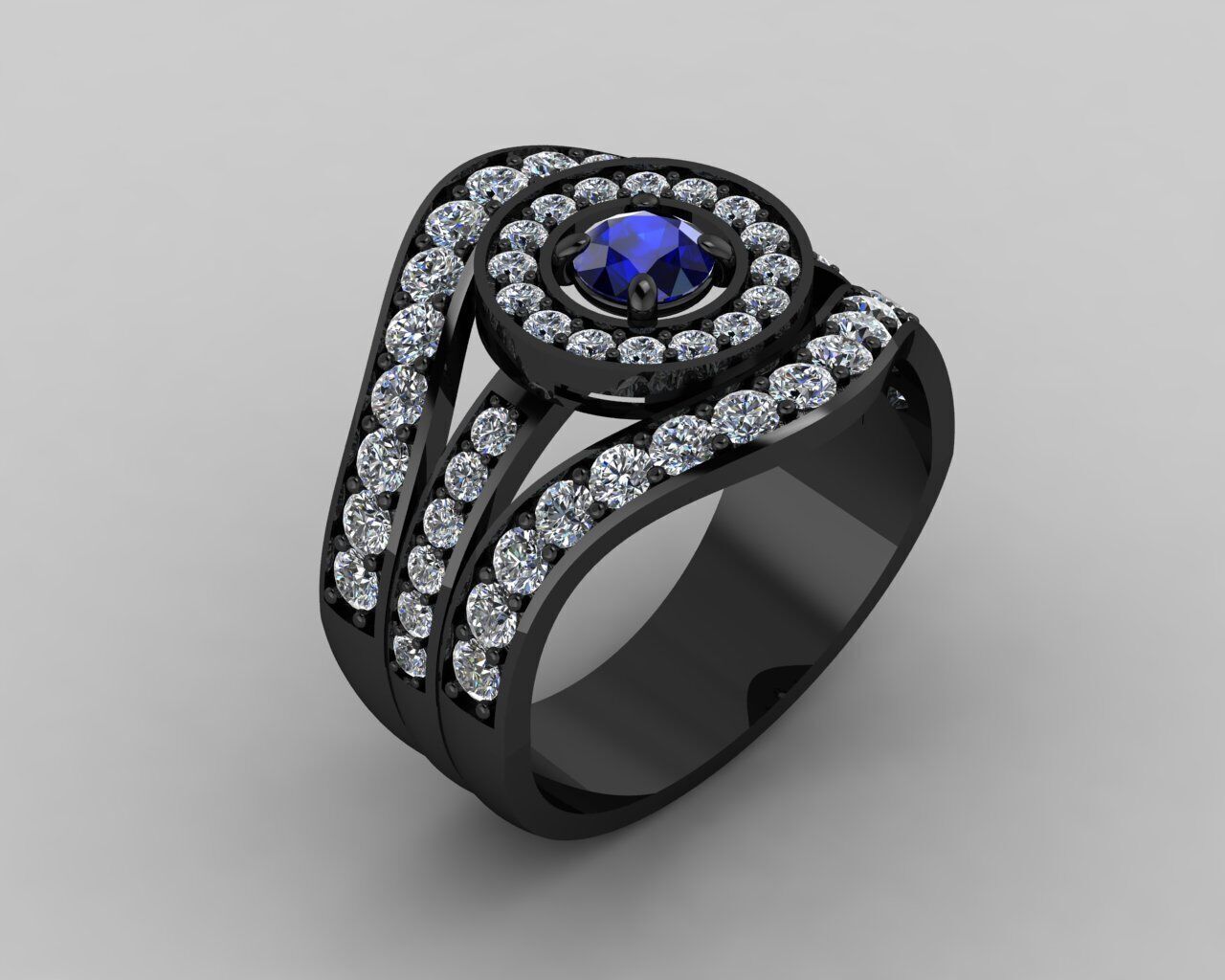 Women Ring 3D print model_22