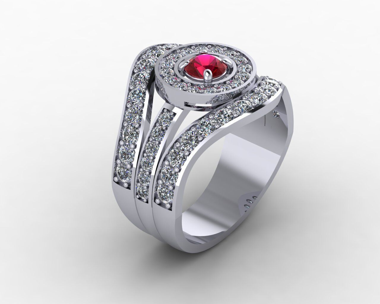 Women Ring 3D print model_6