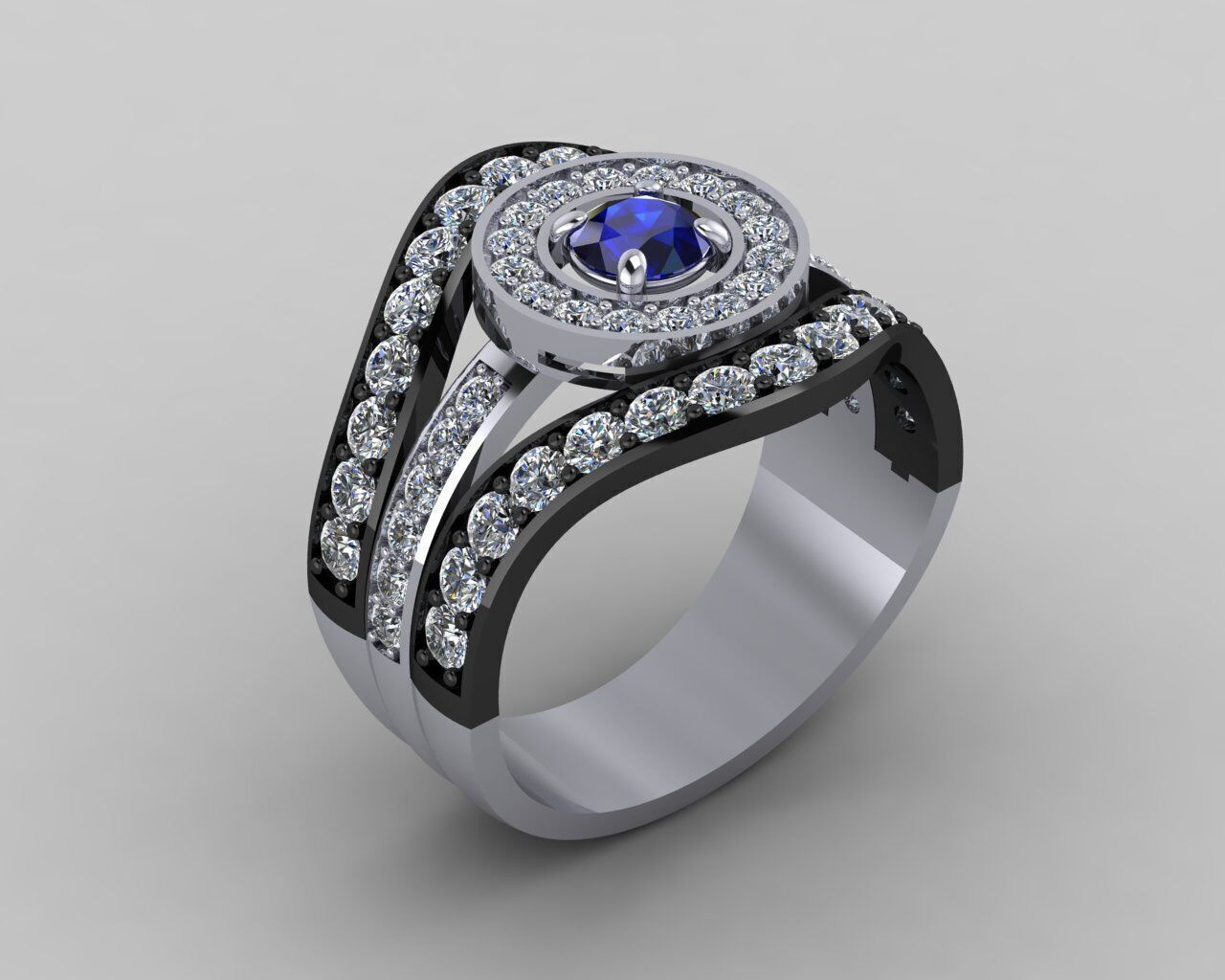 Women Ring 3D print model_20