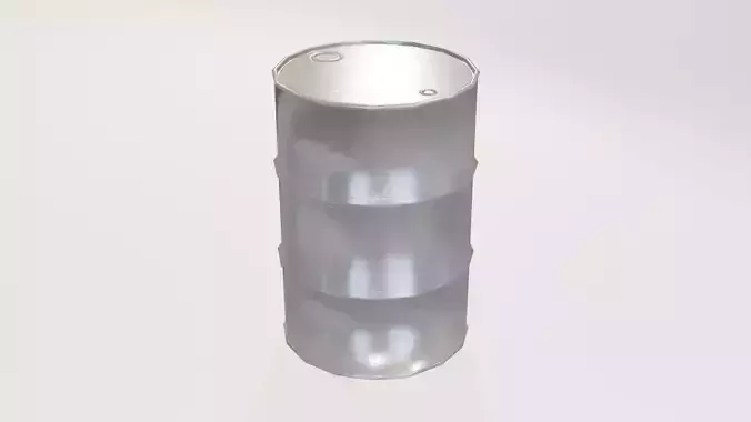 Lowpoly Oil Drum 00