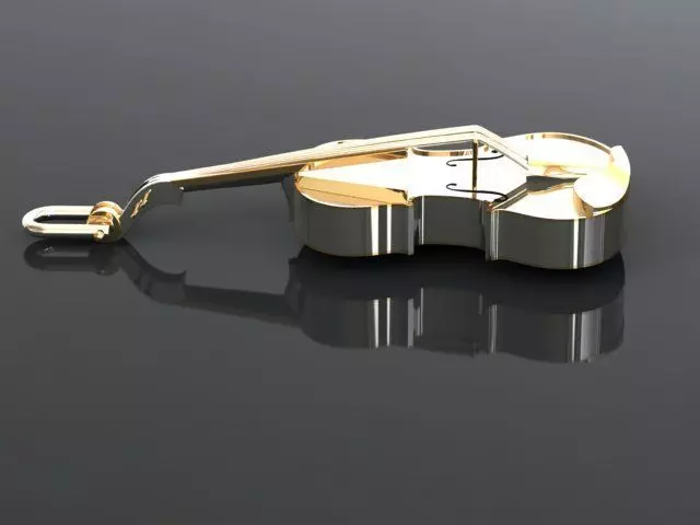 Violin pendant 3D print model