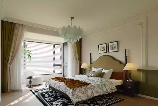 Bedroom interior scenes