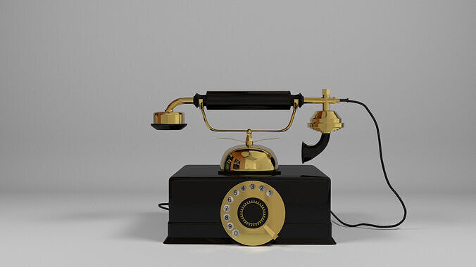 Telephone model 3d 3D model