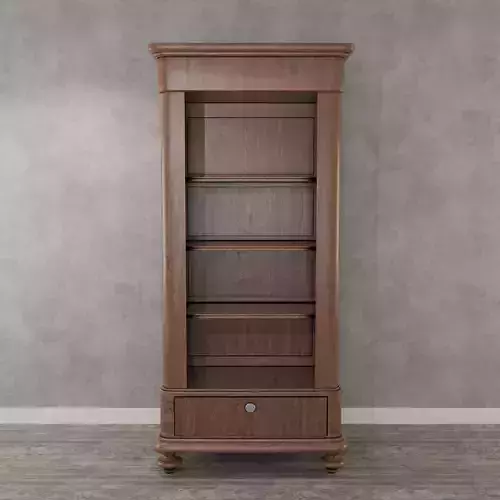 Classic Office Bookcase Low-poly 3D model