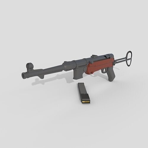 MP 40 Low-poly 3D model