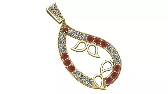 TOPAZ STYLE PENDANT 3D PRINTABLE MODEL